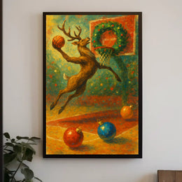 Holiday Hoops Poster