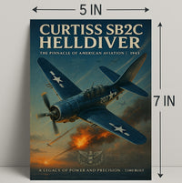Curtiss SB2C Helldiver: WWII Poster Classic