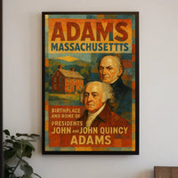 John And John Quincy Adams Birthplace Poster