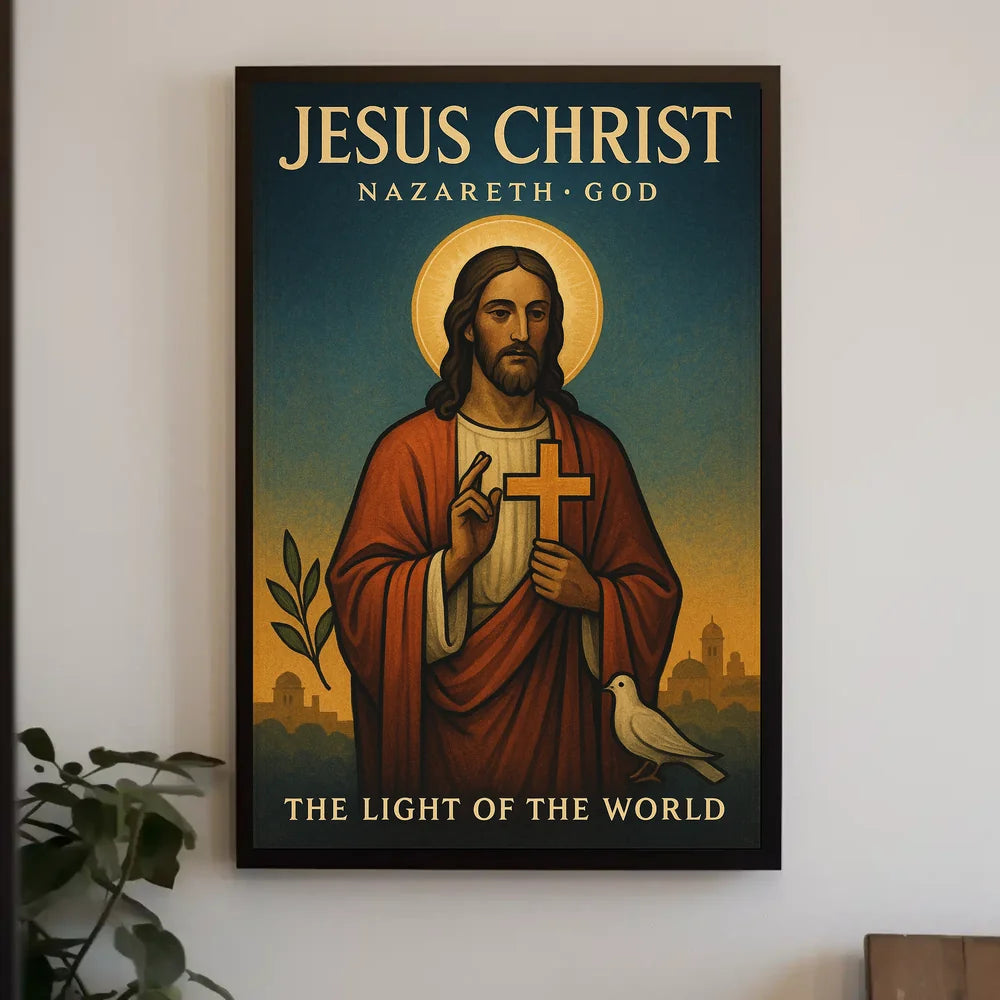 The Light of the World Religious Heritage Poster PosterGoat