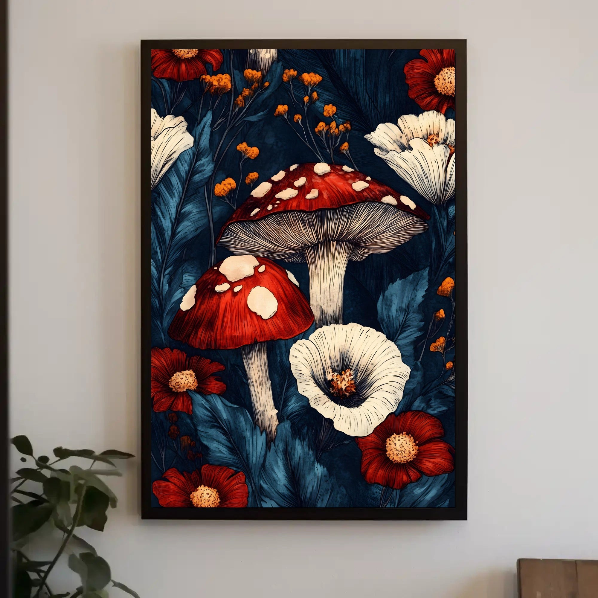 Enchanted Forest Flora Wall Art Print