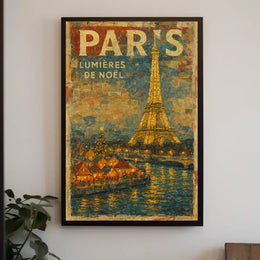 Paris Lumières De Noël Poster