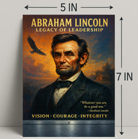 Abraham Lincoln Leadership Portrait: Historical or Presidential Poster