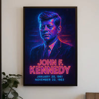 Kennedy Legacy Portrait Vintage Photography Realism Patriotic History Inspirational Poster
