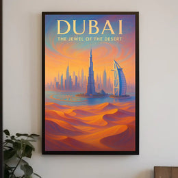 Dubai Jewel Of The Desert Poster For Modern Home Decor