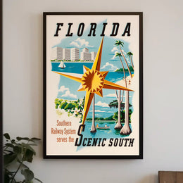 Florida Scenic South Railway Promotion Poster