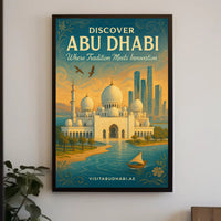 Abu Dhabi Tradition Meets Innovation Travel Poster