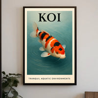 Koi Tranquil Aquatic Environments Poster