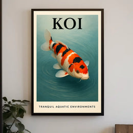 Koi Tranquil Aquatic Environments Poster