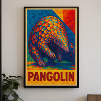 Vibrant Pangolin Poster