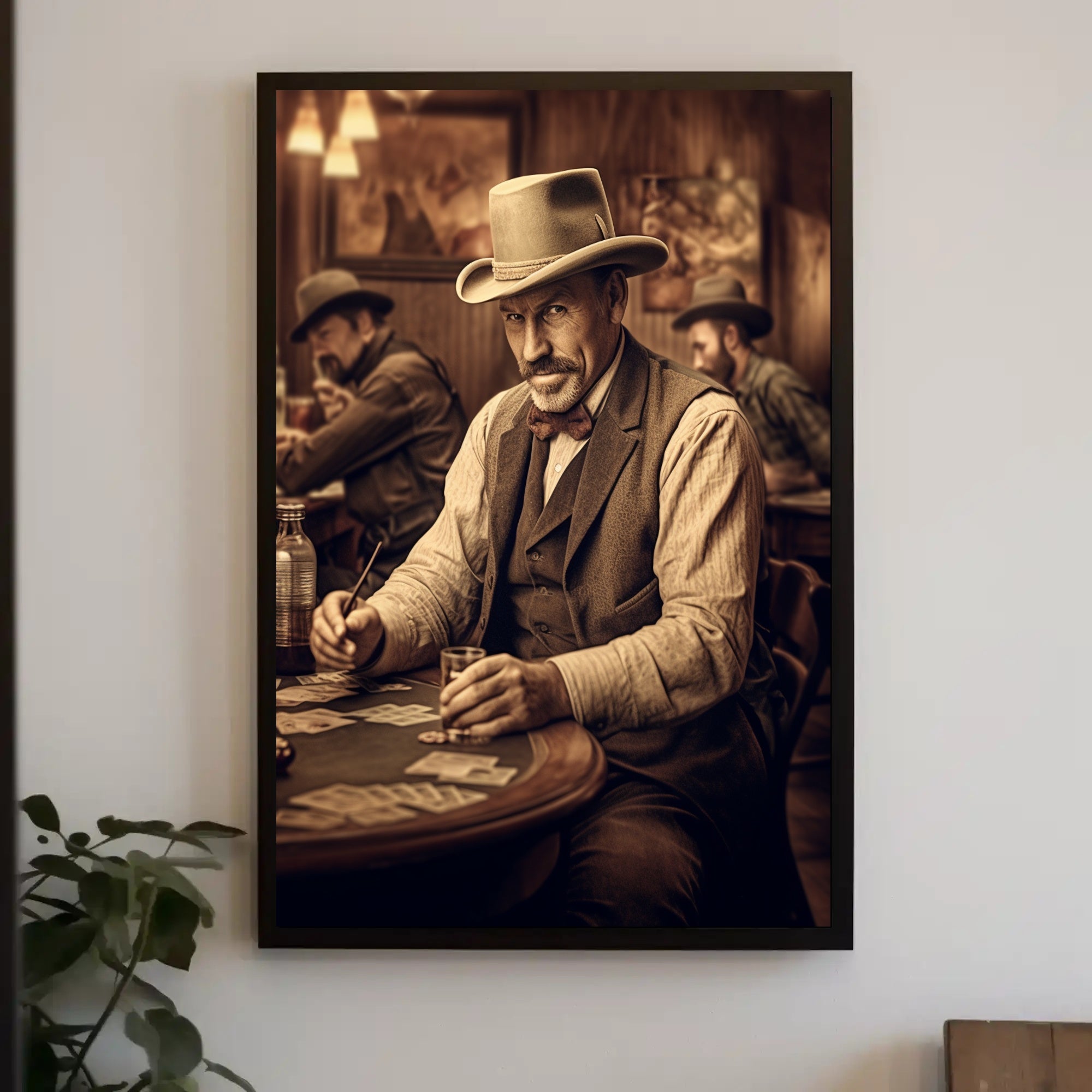 Western Poker Night Poster