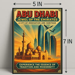 Abu Dhabi Heritage Travel Poster