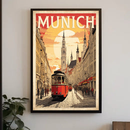 Munich Vintage Travel Poster