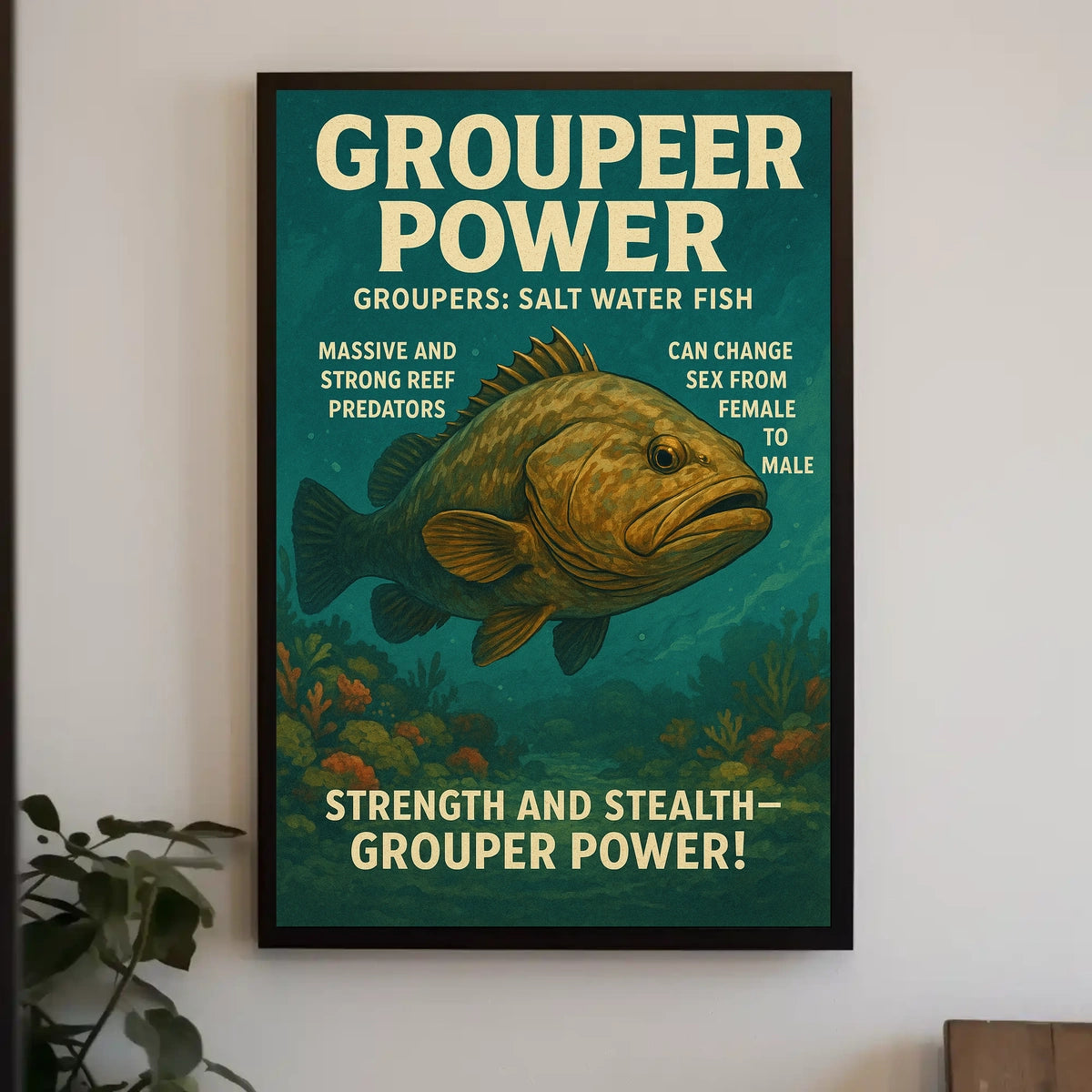 Grouper Power Poster