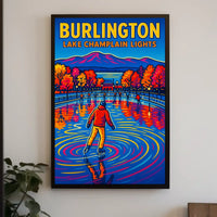 Burlington Lake Champlain Lights Poster