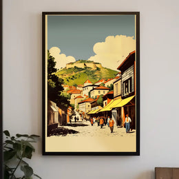 Scenic Village Street Poster
