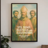 Saints Denis, Rusticus, And Eleutherius Poster