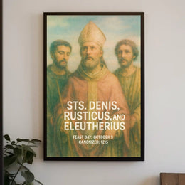 Saints Denis, Rusticus, And Eleutherius Poster