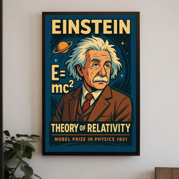 Albert Einstein Theory Of Relativity Poster