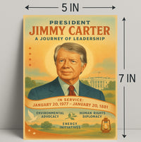 Jimmy Carter Leadership Journey Poster Wall Art PosterGoat