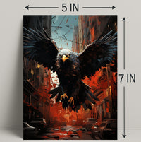 The Majestic Eagle In Urban Chaos Poster PosterGoat
