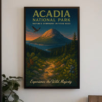 Acadia National Park Landscape Adventure Nature Poster