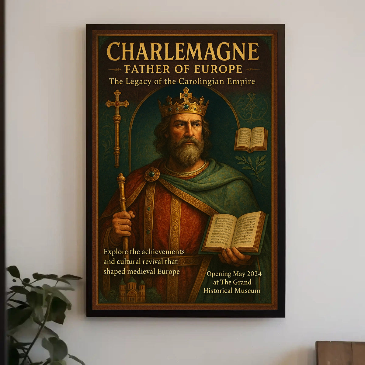 Charlemagne Father Of Europe Poster