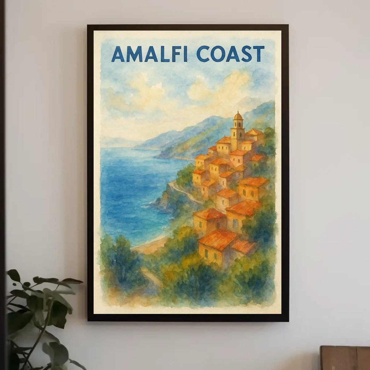 Amalfi Coast Poster Wall Art Museum Quality Print Giclee