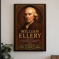 William Ellery Historical Figure Poster