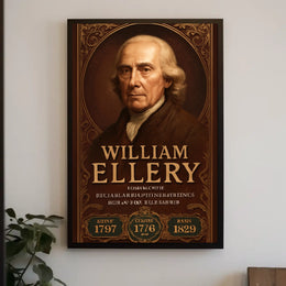 William Ellery Historical Figure Poster