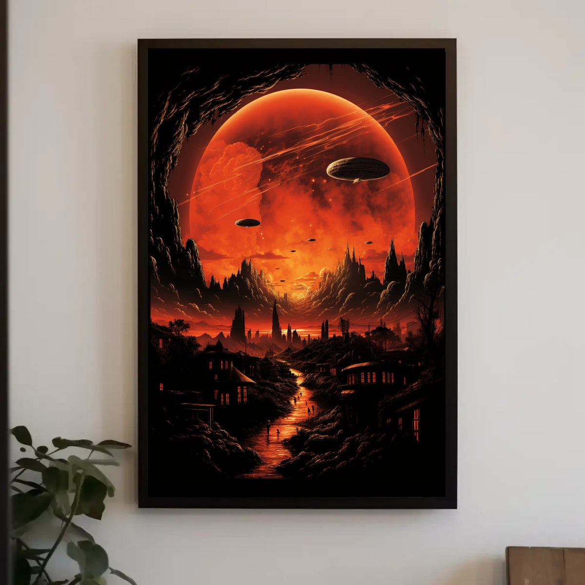 Alien Skies A Surreal Landscape Poster