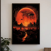 Alien Skies A Surreal Landscape Poster