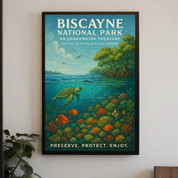 Biscayne National Park Underwater Serenity National Park Poster