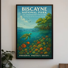 Biscayne National Park Underwater Serenity National Park Poster
