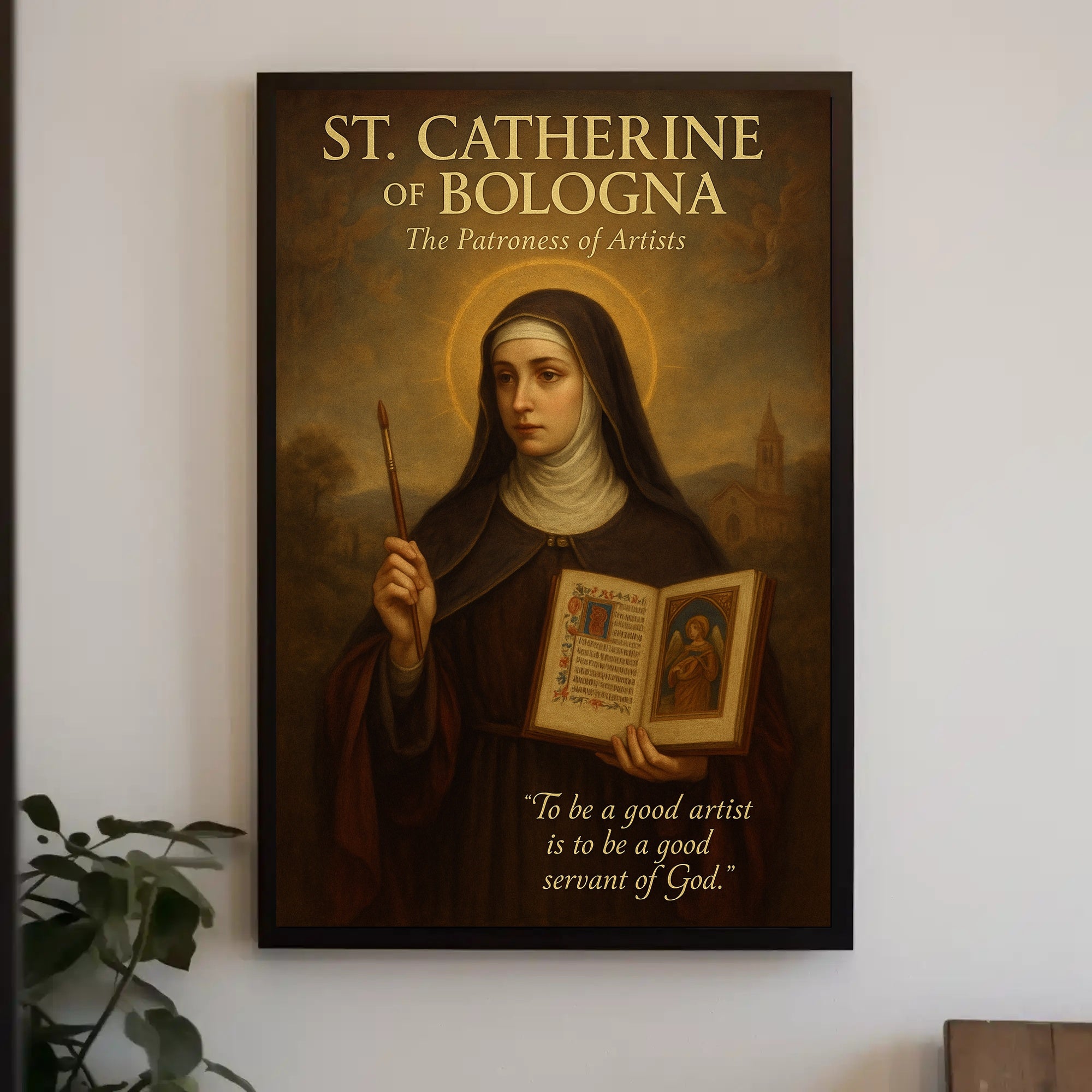 St. Catherine Of Bologna The Patroness Poster