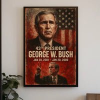 George W Bush 43Rd President Patriotic Realism Poster