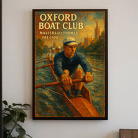 Oxford Boat Club Masters Of Thames Poster