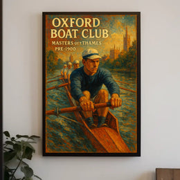 Oxford Boat Club Masters Of Thames Poster