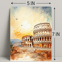 Colosseum At Sunset Poster