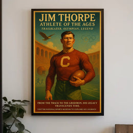 Jim Thorpe Legendary Athlete Jim Thorpe Poster