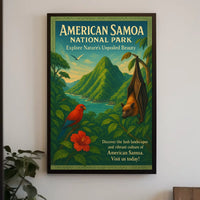 American Samoa National Park Vintage Poster Art