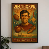 Celebrating Jim Thorpe The Greatest Athlete Jim Thorpe Poster