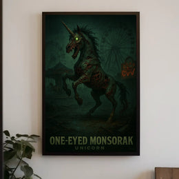 One-Eyed Monsorak Unicorn Poster