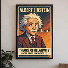 Albert Einstein Theory Of Relativity Poster