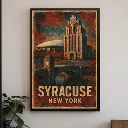 Syracuse, New York Architectural Poster