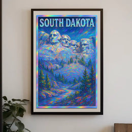Mount Rushmore In South Dakota Poster