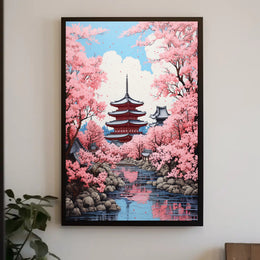 Cherry Blossom Serenity Poster
