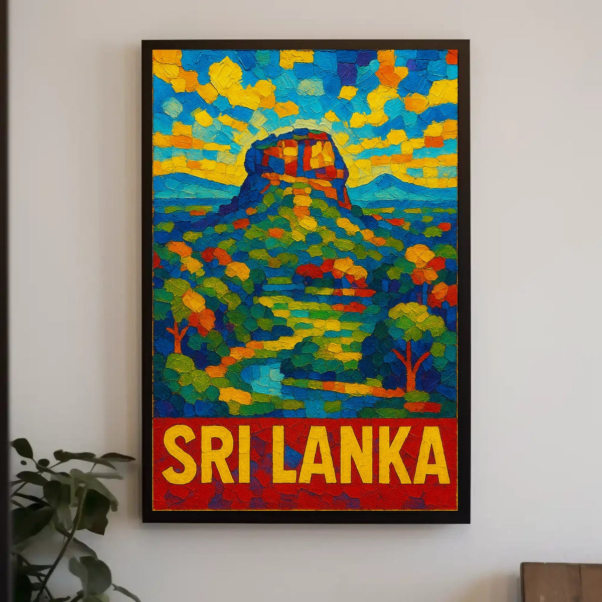 Sri Lanka Vibrant Landscape Poster
