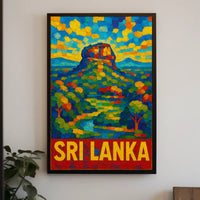 Sri Lanka Vibrant Landscape Poster