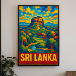 Sri Lanka Vibrant Landscape Poster
